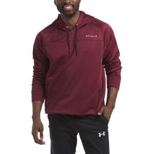 SPYDER maroon Tech Fleece Hoodie